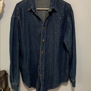 Jean Shirt With Sprinkle